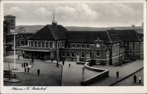 Ak Rheine in Westfalen, Bahnhof