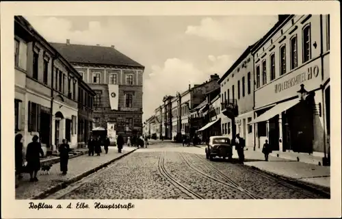 Ak Roßlau in Sachsen Anhalt, Hauptstraße, HO Lebensmittel