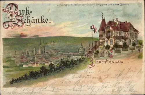 Litho Dresden Plauen, Parkschänke, Panorama