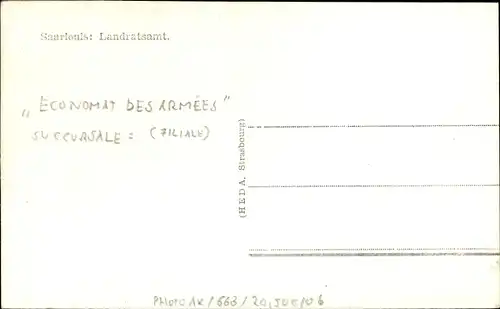 Ak Saarlouis im Saarland, Landratsamt