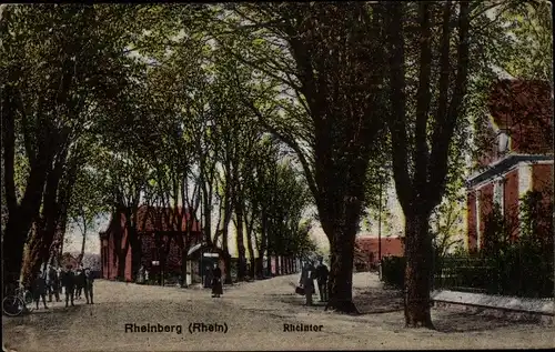 Ak Rheinberg am Niederrhein, Rheintor