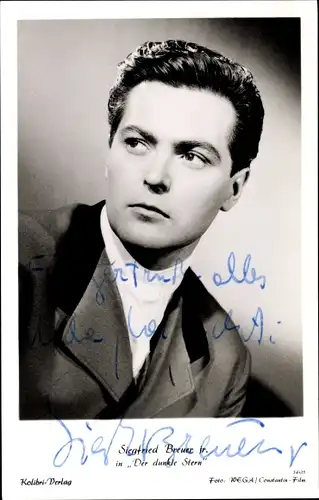 Ak Schauspielerin Siegfried Breuer jr., Portrait, Autogramm, Der dunkle Stern