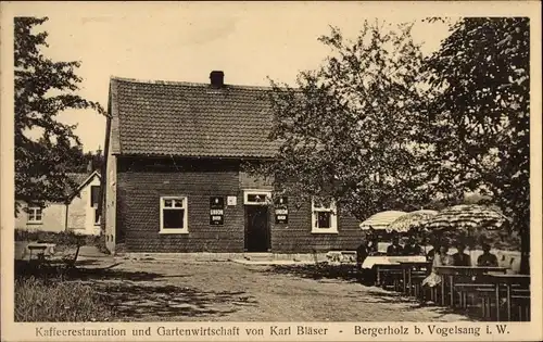 Ak Schleiden in der Eifel in Nordrhein Westfalen, Café Restaurant, Bes. Karl Bläser, Außenansicht