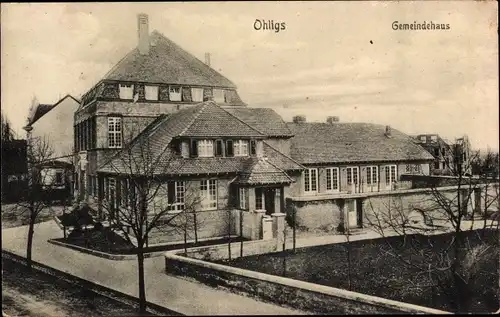 Ak Ohligs Solingen Bergisches Land, Gemeindehaus
