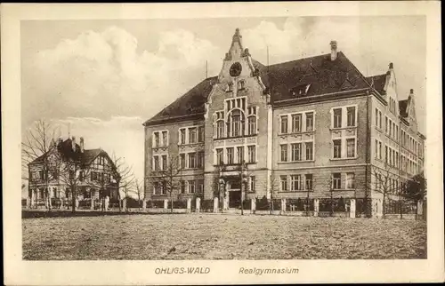 Ak Ohligs Solingen Bergisches Land, Realgymnasium