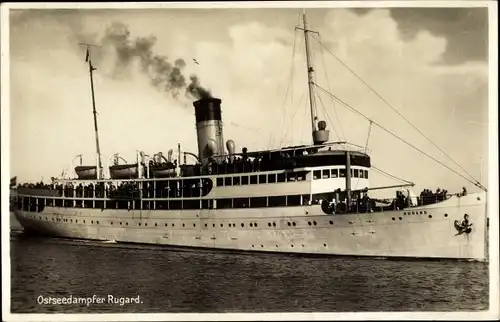 Ak Ostseedampfer Rugard, Reederei Braeunlich Stettin