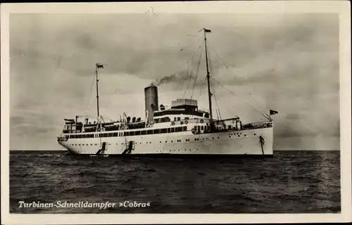 Ak HAPAG Seebäderdienst, Turbinen Schnelldampfer Cobra