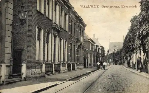 Ak Waalwijk Nordbrabant Niederlande, Grootestraat, Haveneinde