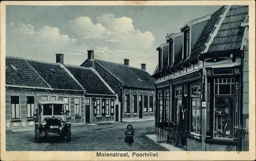 Ak Poortvliet Zeeland, Molenstraat