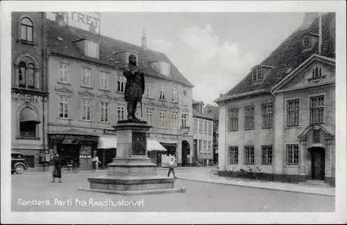 Ak Randers Dänemark, Parti fra Raadhustorvet