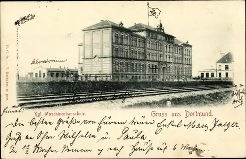 Ak Dortmund im Ruhrgebiet, Königliche Maschinenbauschule