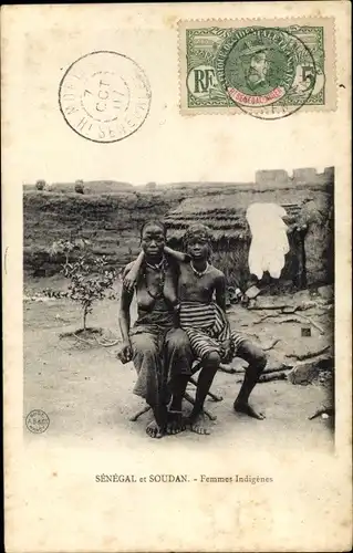 Ak Senegal et Soudan, Femmes Indigenes, zwei Frauen