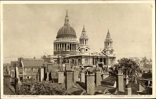 Ak London City England, St. Pauls Cathedral