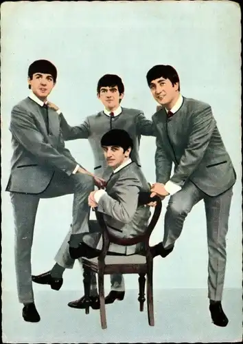 Ak Musikgruppe The Beatles, Portrait, John Lennon, Paul McCartney, Ringo Starr