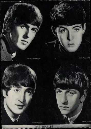Ak Musikgruppe The Beatles, John, Paul, George, Ringo
