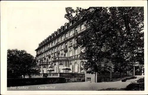 Ak Aachen in Nordrhein Westfalen, Quellenhof, Außenansicht