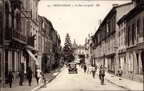 Ak Montauban Tarn et Garonne, La Rue Lacapelle