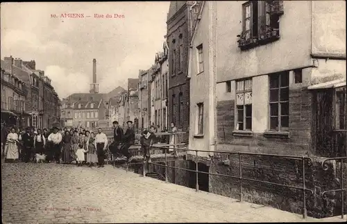 Ak Amiens Somme, Rue du Don