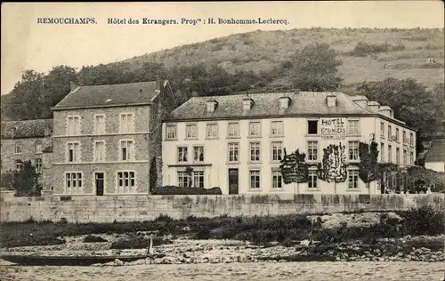 Ak Remouchamps Aywaille Wallonien Lüttich, Hôtel des Etranges