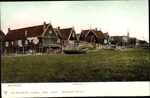 Ak Kerkbuurt Marken Waterland Nordholland Niederlande