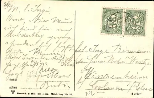 Ak Muiderberg Muiden Nordholland Niederlande, Strand