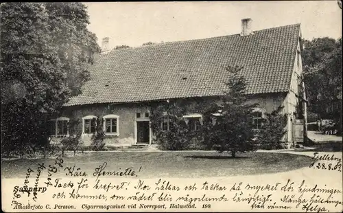 Ak Sannarp Schweden, Gebäude Außenansicht