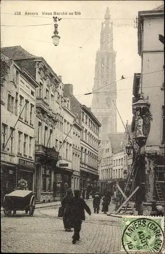 Ak Anvers Antwerpen Flandern, Vieux Marche au Ble