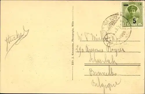 Ak Esch sur Sure Esch an der Sauer Luxemburg, Panorama