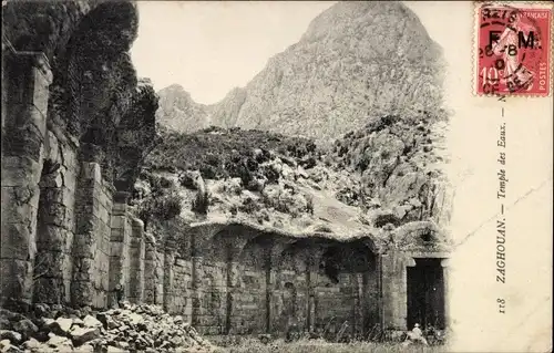 Ak Zaghouan Tunesien, Temple des Eaux