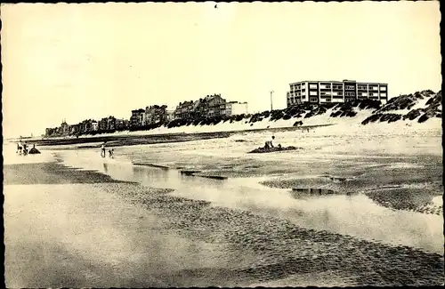 Ak Nieuport Nieuwpoort Westflandern, Zicht van op het strand