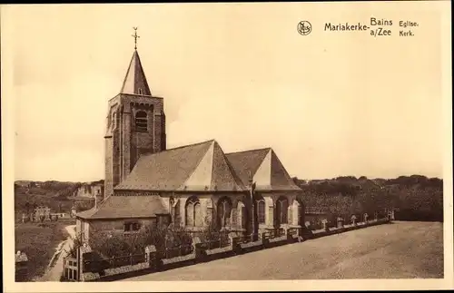 Ak Mariakerke Bains Ostende Westflandern, Eglise