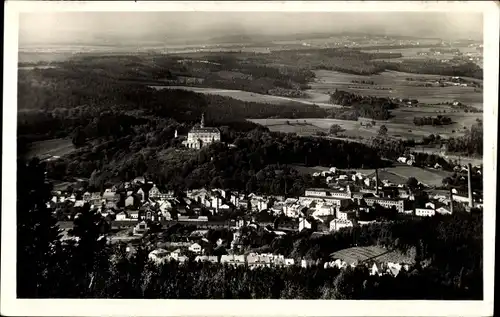 Ak Náchod Region Königgrätz, Ortsansicht Vogelperspektive
