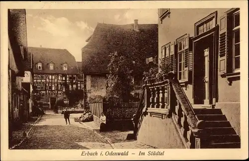 Ak Erbach im Odenwald Hessen, Im Städtel