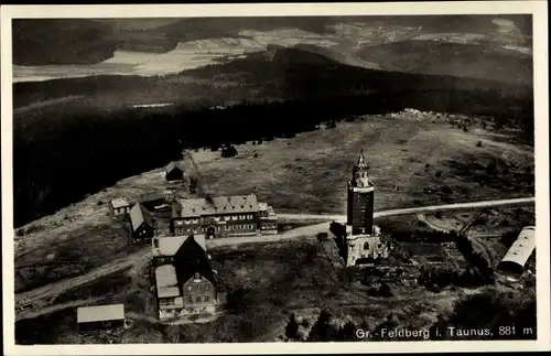 Ak Niederreifenberg Schmitten im Taunus, Großer Feldberg, Panorama, Fliegeraufnahme