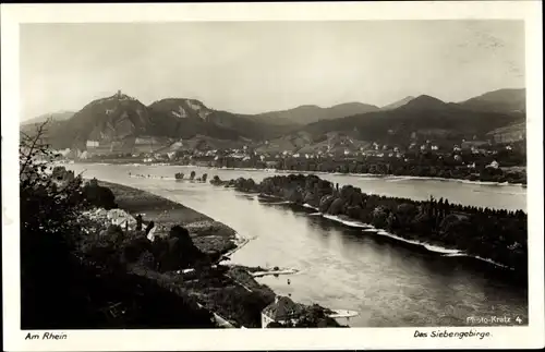 Ak Königswinter am Rhein, Siebengebirge, Panorama