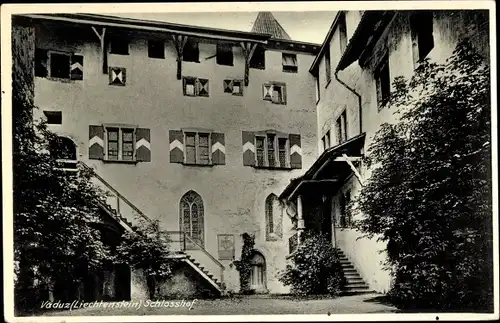 Ak Vaduz Liechtenstein, Schlosshof