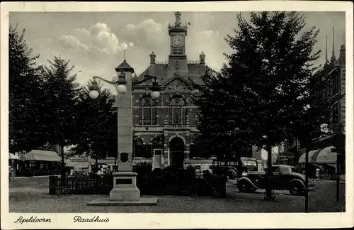 Ak Apeldoorn Gelderland, Raadhuis