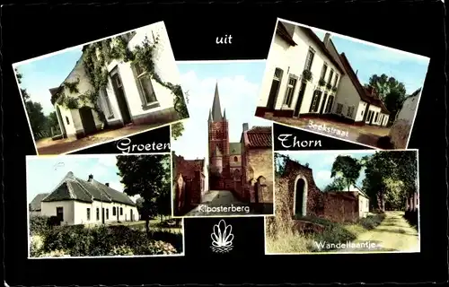 Ak Thorn Limburg Niederlande, Kloosterberg, Beekstraat, Wandellaantje