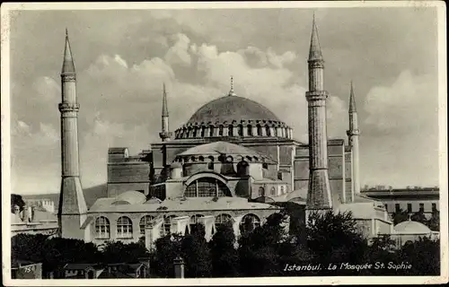 Ak Konstantinopel Istanbul Türkei, Mosquee St. Sophie