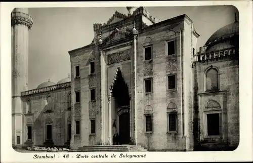 Ak Konstantinopel Istanbul Türkei, Porte centrale de Suleymanie