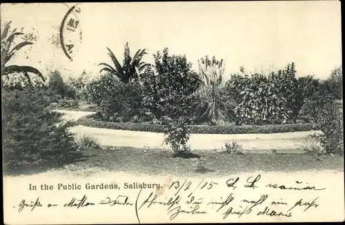 Ak Salisbury Harare Simbabwe, In the Public Gardens