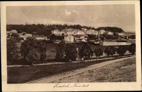 Ak Žamberk Senftenberg Region Pardubice, Teilansicht