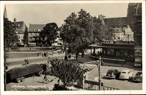 Ak Arnhem Gelderland Niederlande, Velperplein, Laster