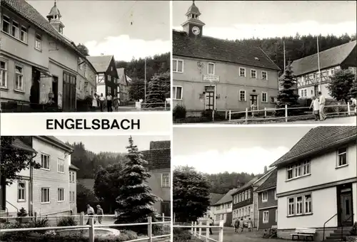 Ak Engelsbach Leinatal Thüringen, FDGB Erholungsheim E. H. Franziska, Rat der Gemeinde, Kapelle