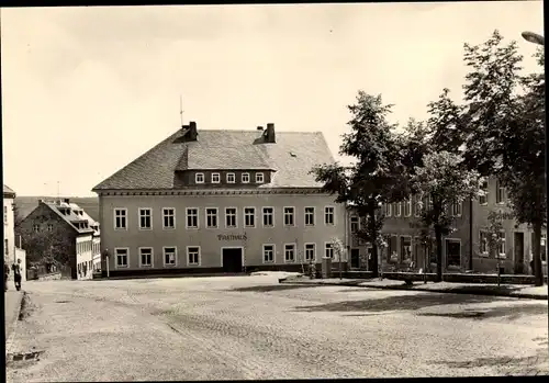 Ak Jöhstadt im Erzgebirge Sachsen, Am Markt, Rathaus