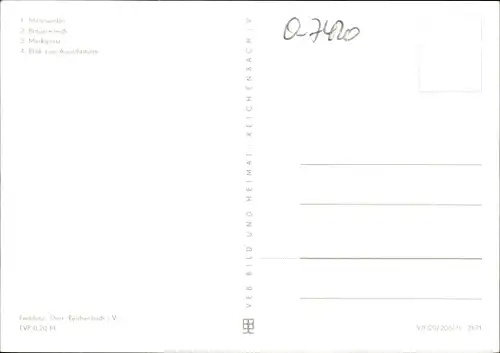 Ak Schmölln in Thüringen, Marktplatz, Malerwinkel, Blick zum Aussichtsturm, Brauereiteich