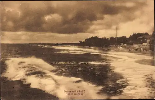 Ak Selenogradsk Ostseebad Cranz Ostpreußen, Hoher Seegang