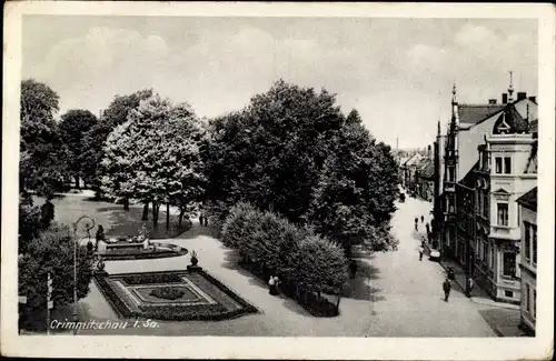 Ak Crimmitschau in Sachsen, Park