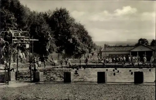 Ak Schönau vor dem Walde in Thüringen, Schwimmbad