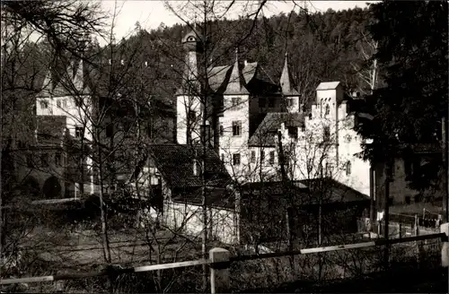 Ak Wolfersdorf Berga an der Elster Thüringen, Schloss